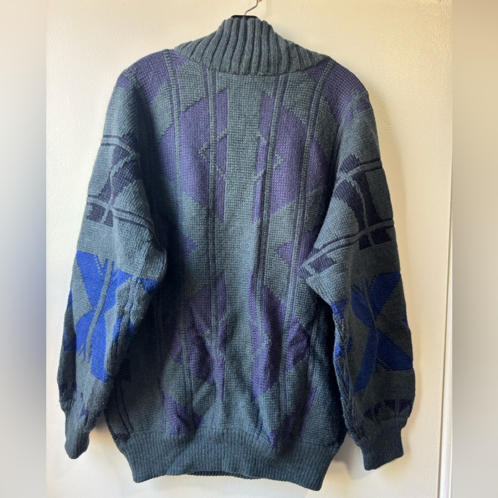 Arian Kool for Zimbello Vintage V-Neck Wool/Alpaca Sweater Sz - Picture 6 of 13